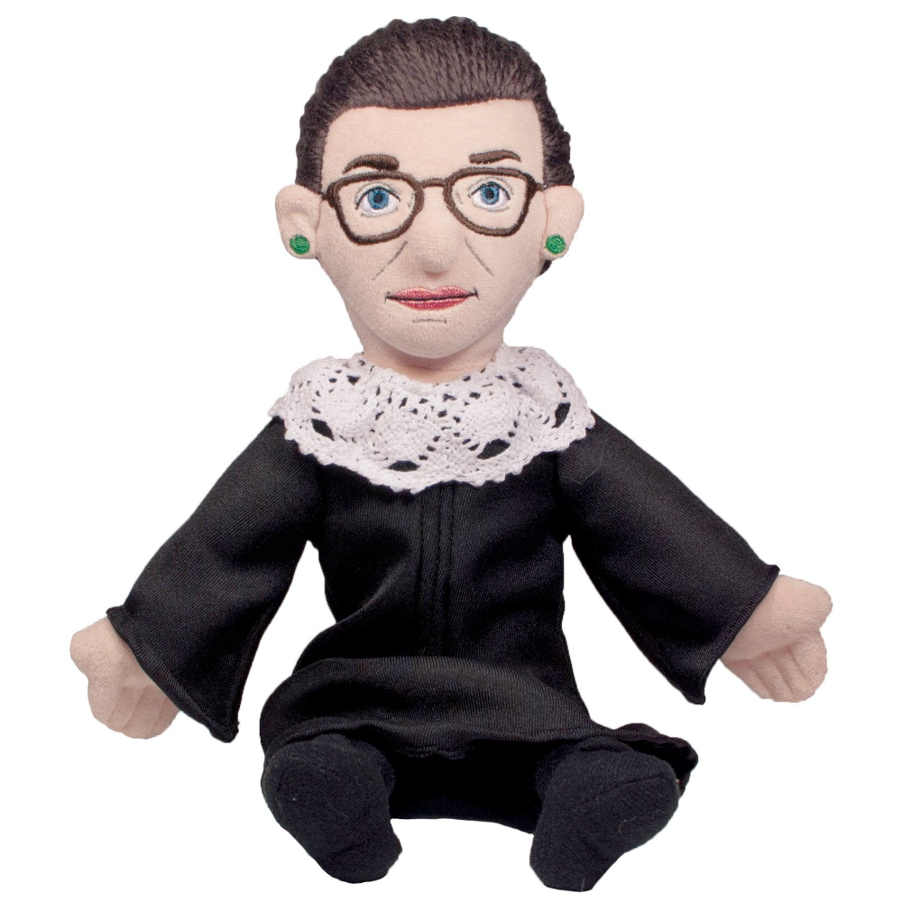 Unemployed Philosophers Guild Toy Stuffed Plush Ruth Bader Ginsburg Little Thinker