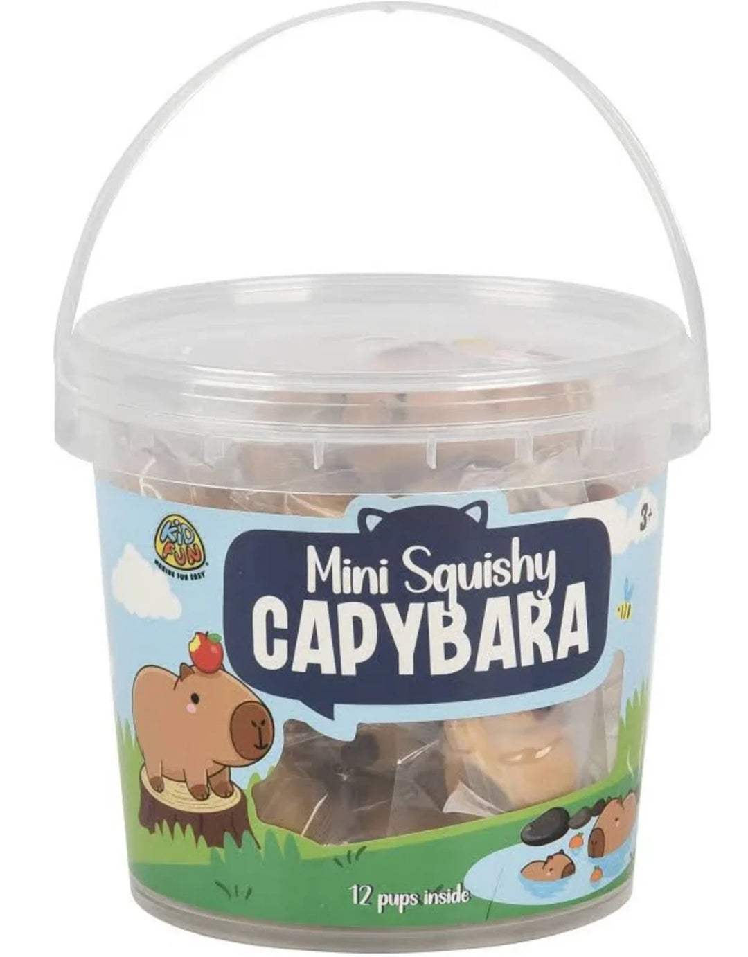 US Toy Co. Toy Novelties A tub of 12 Mini Squishy Capybaras