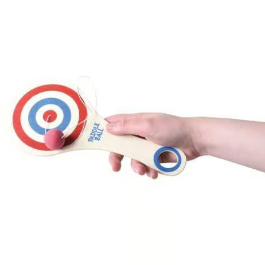 US Toy Company Toy Novelties Bulls Eye Paddle Ball