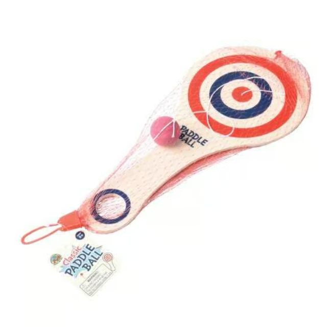 US Toy Company Toy Novelties Bulls Eye Paddle Ball