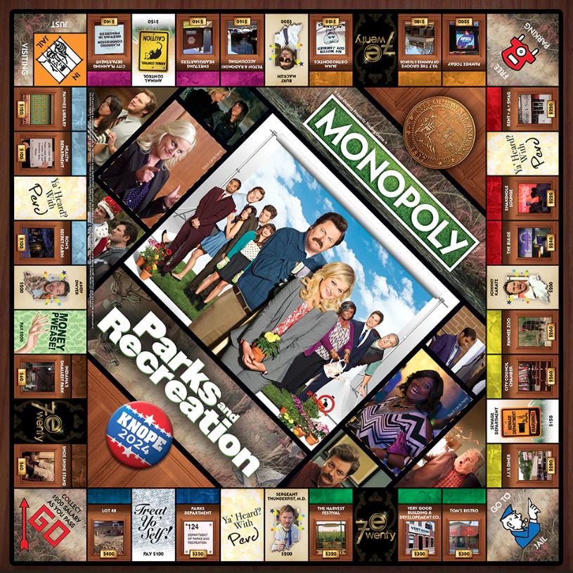 USAopoly Games Parks and Rec Monopoly