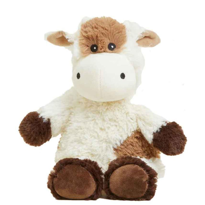 Warmies Toy Stuffed Plush Brown Cow Warmies - heats up in the microwave