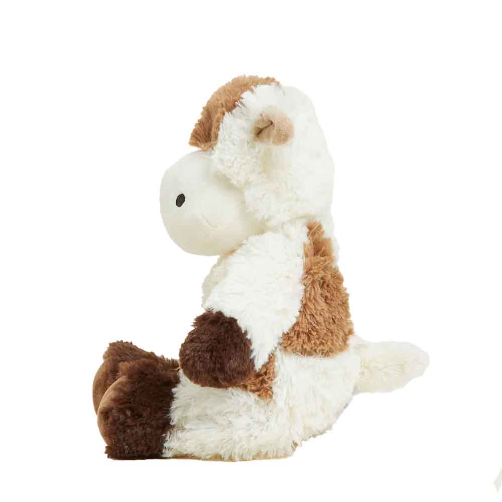 Warmies Toy Stuffed Plush Brown Cow Warmies - heats up in the microwave