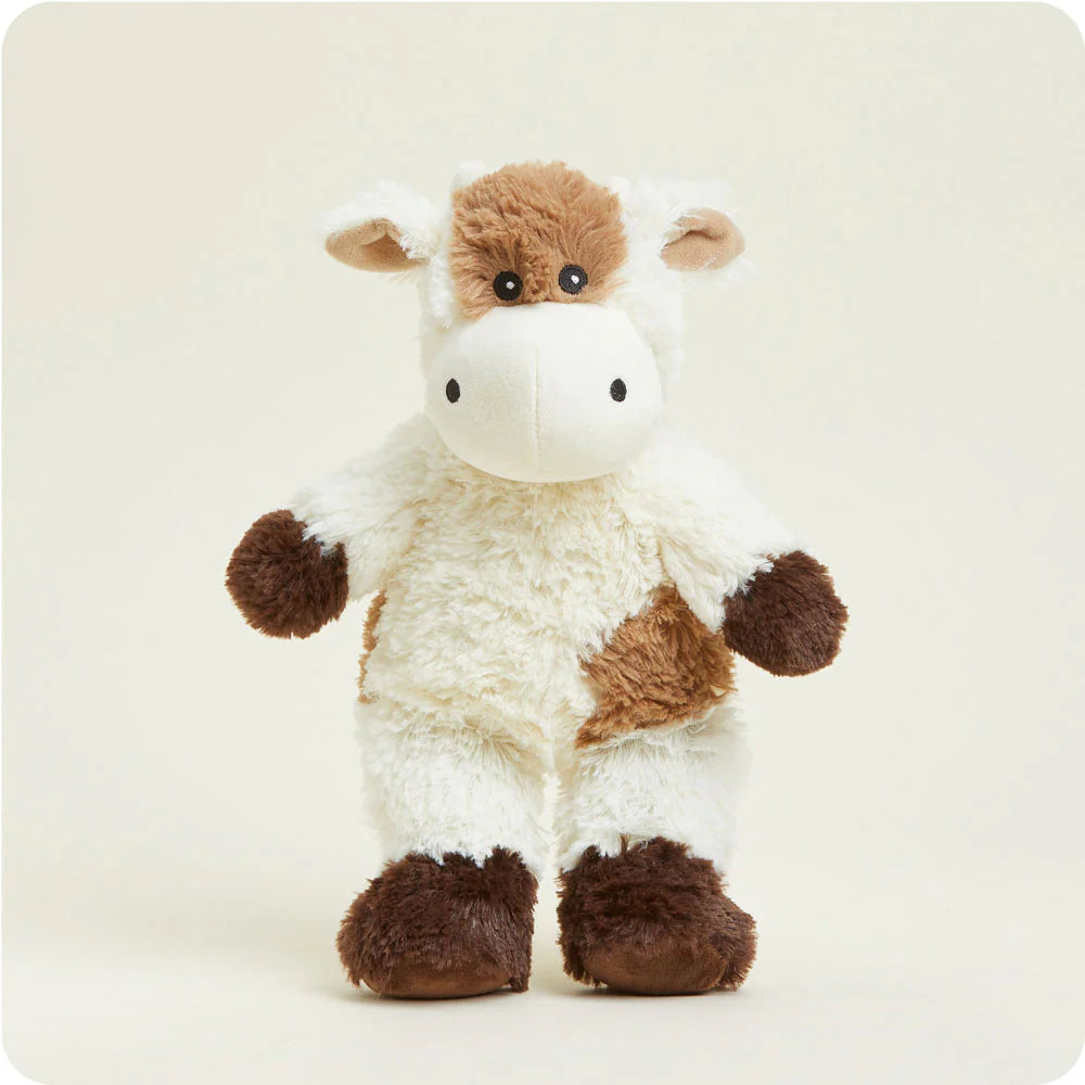 Warmies Toy Stuffed Plush Brown Cow Warmies - heats up in the microwave