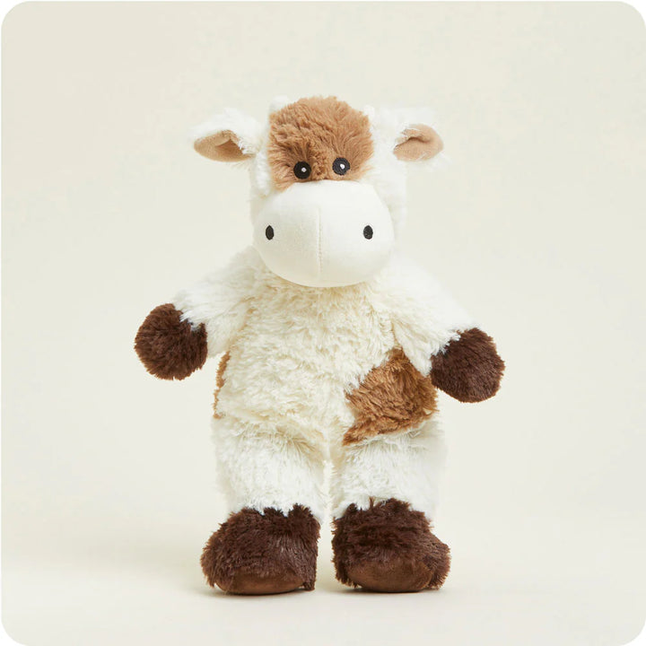 Warmies Toy Stuffed Plush Brown Cow Warmies - heats up in the microwave