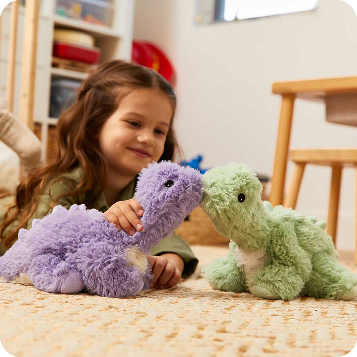 Warmies Toy Stuffed Plush Dino Warmies - heats up in the microwave