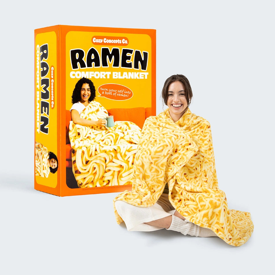 What Do You Meme? Socks & Tees Ramen Snack Blanket