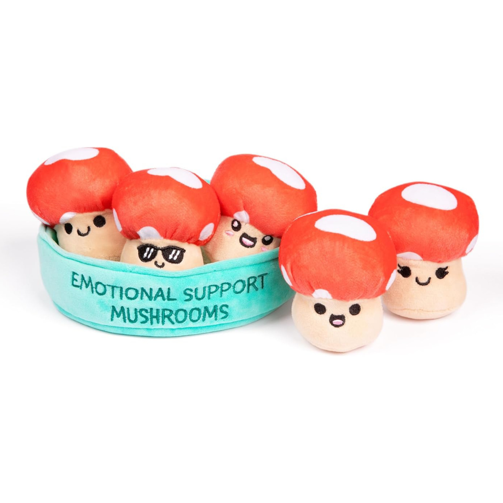 What Do You Meme? Toy Stuffed Plush Emotional Support Mushrooms