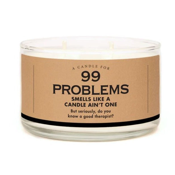 Whiskey River Soap Co. Home Decor Candle for 99 problems