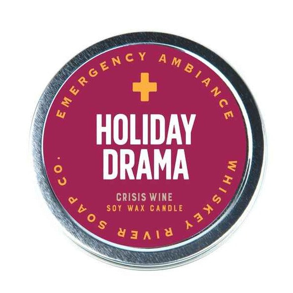 Whiskey River Soap Co. Home Decor Holiday Drama Emergency Ambiance Candle