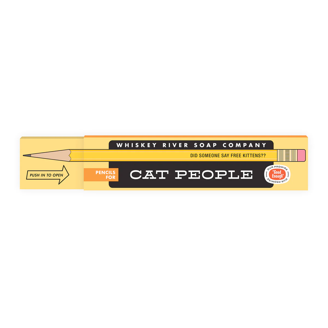 Whiskey River Soap Co. Office Goods Cat People - Set of 8 pencils