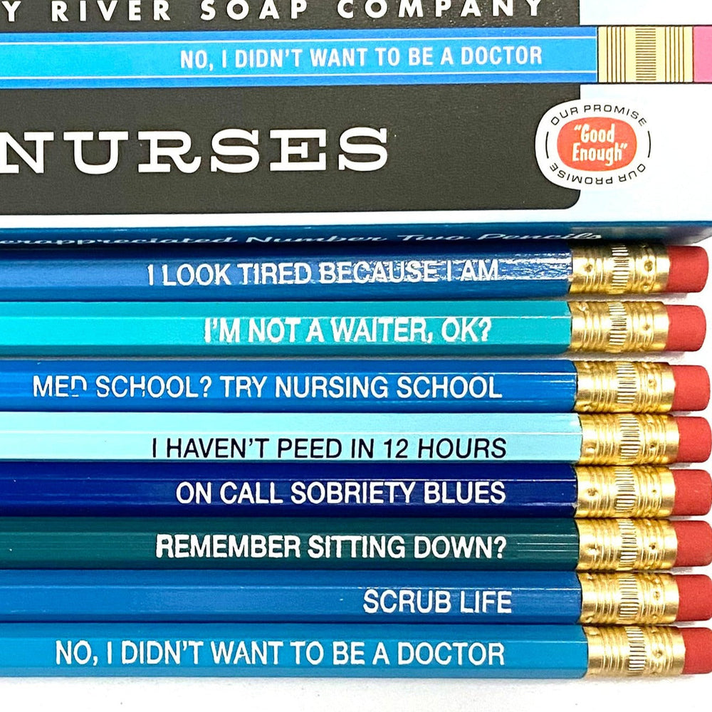 Whiskey River Soap Co. Office Goods Nurses - Set of 8 pencils