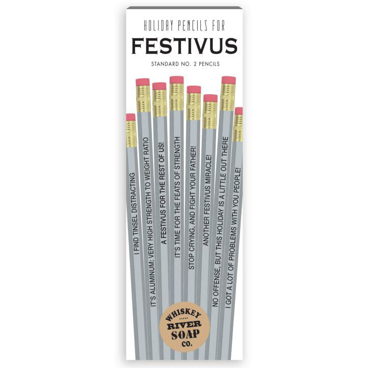 Whiskey River Soap Co. Office Goods Pencils for Festivus