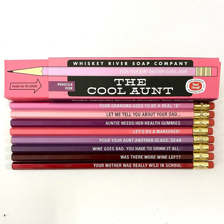 Whiskey River Soap Co. Office Goods The Cool Aunt - Set of 8 pencils