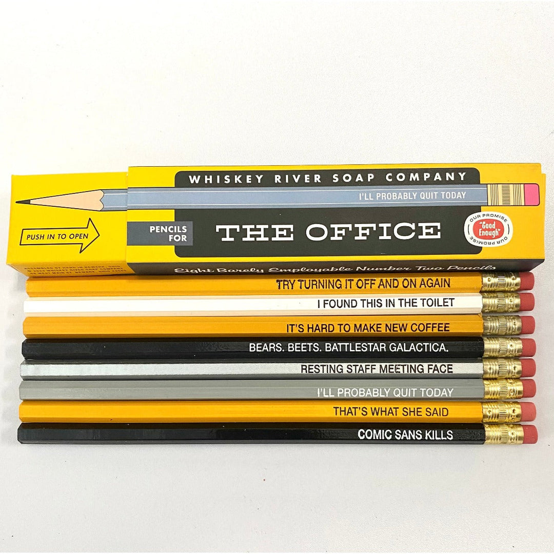 Whiskey River Soap Co. Office Goods The Office - Set of 8 pencils