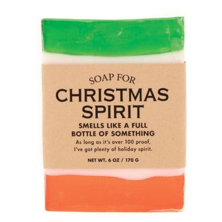Whiskey River Soap Co. Personal Care Christmas Spirit Funny Holiday Soap For...