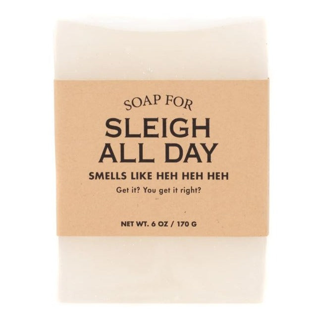 Whiskey River Soap Co. Personal Care Sleigh All Day Funny Holiday Soap For...