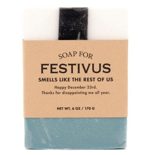 Whiskey River Soap Co. Personal Care Soap for Festivus
