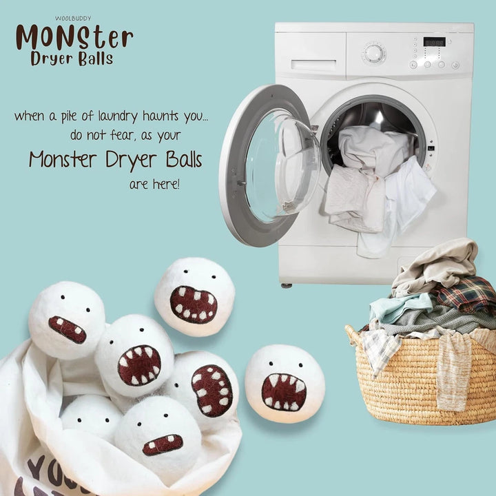 Woolbuddy Arts & Crafts Monster Dryer Balls