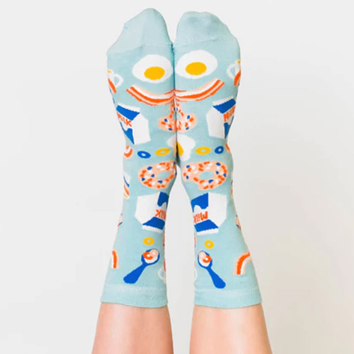 Yellow Owl Workshop Socks & Tees Breakfast Women's Crew Socks