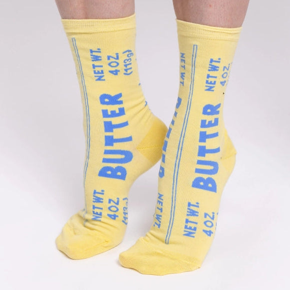 Yellow Owl Workshop Socks & Tees Butter Crew Socks