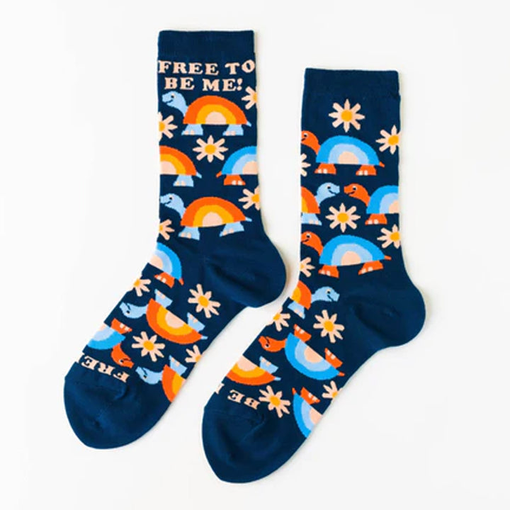 Yellow Owl Workshop Socks & Tees Free To Be Me Women's Crew Socks