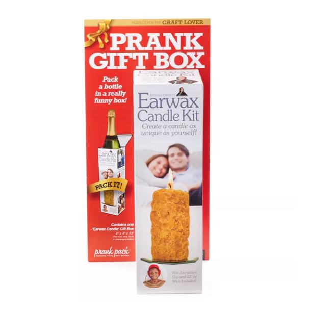 30 Watt Toy Novelties Prank Earwax Candle Kit - Wine Bottle Gift Box