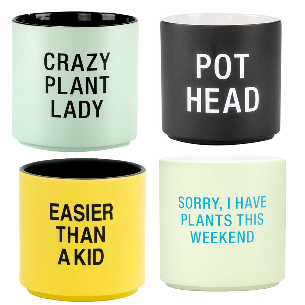 crazy plant lady pot Snarky Planter