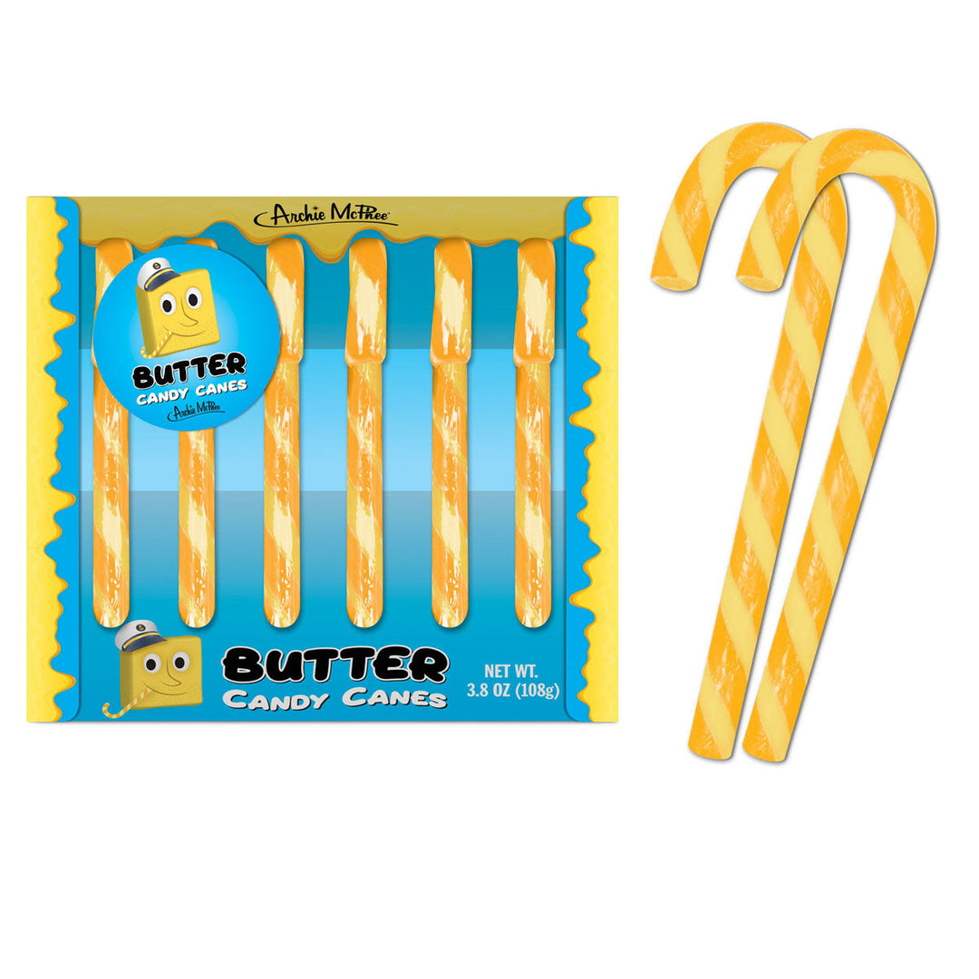 Accoutrements - Archie McPhee Candy Butter Candy Canes - set of 6