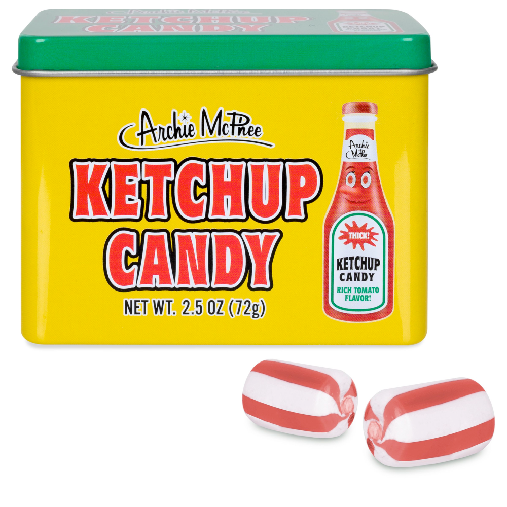 Accoutrements - Archie McPhee Candy Ketchup Candy in a Tin