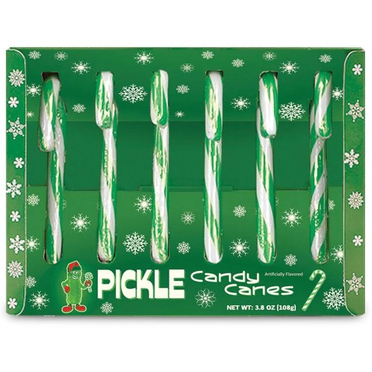 Accoutrements - Archie McPhee CANDY Pickle Candy Canes - set of 6