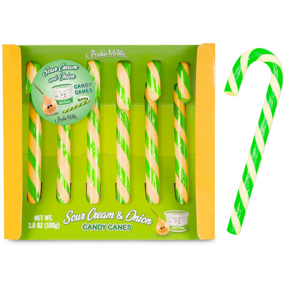 Accoutrements - Archie McPhee Candy Sour Cream & Onion Candy Canes