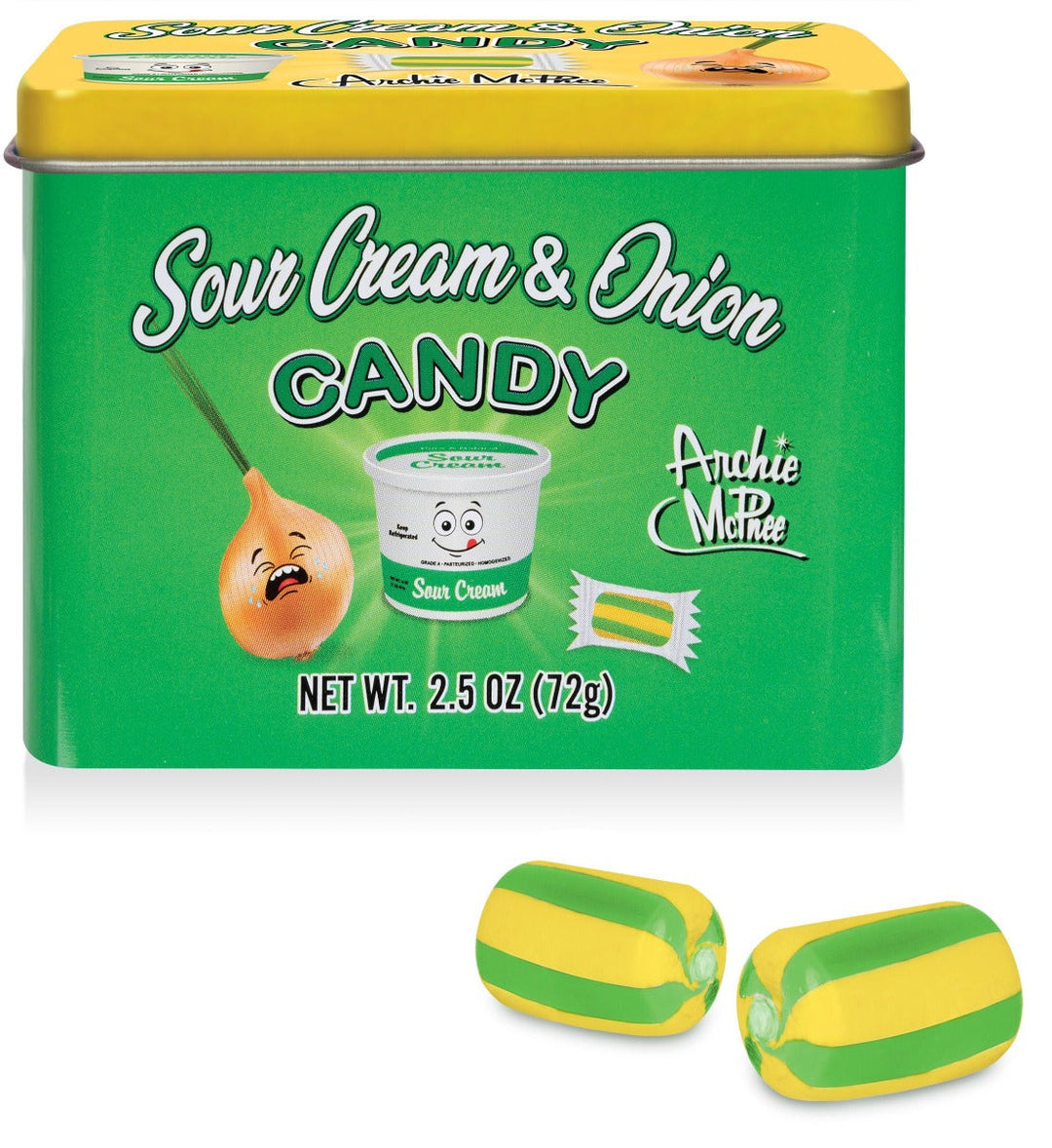 Accoutrements - Archie McPhee Candy Sour Cream & Onion Candy Tin