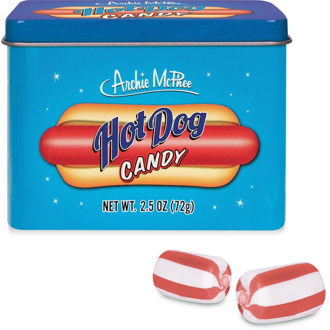 Accoutrements - Archie McPhee CANDY Tin of Hot Dog Candy