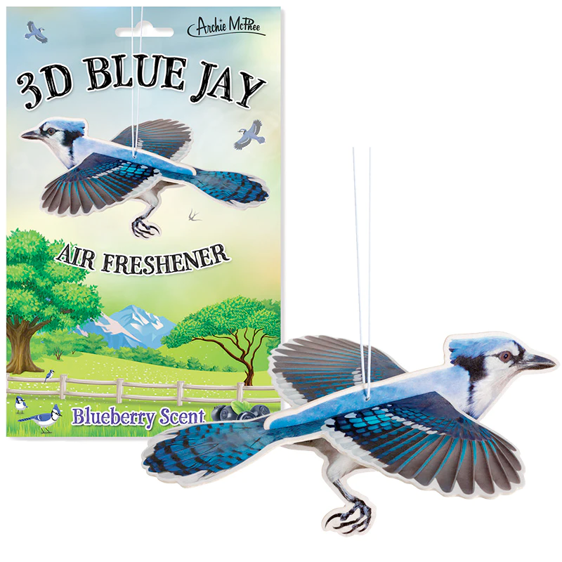 Accoutrements - Archie McPhee Funny Novelties Blue Jay 3D Bird Air Freshener