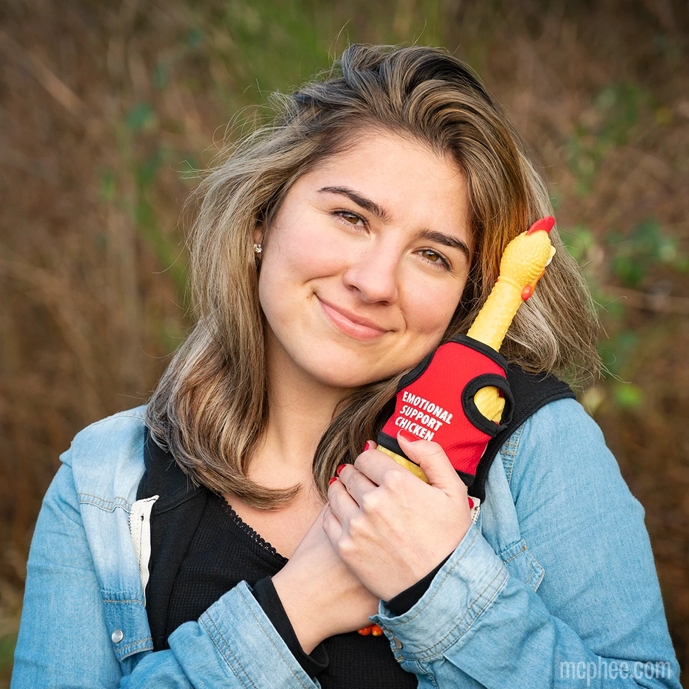 Accoutrements - Archie McPhee Funny Novelties Emotional Support Chicken