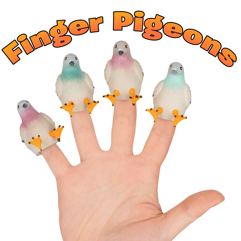 Accoutrements - Archie McPhee Funny Novelties Finger Pigeon - 1 pc