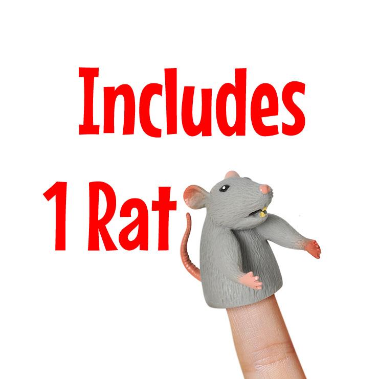 Accoutrements - Archie McPhee Funny Novelties Finger Rat - 1pc