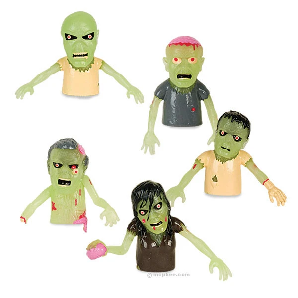 Accoutrements - Archie McPhee Funny Novelties Finger Zombie Puppet - 1 zombie - (buy 1 for each finger!)