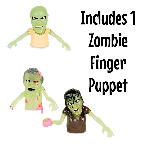 Accoutrements - Archie McPhee Funny Novelties Finger Zombie Puppet - 1 zombie - (buy 1 for each finger!)