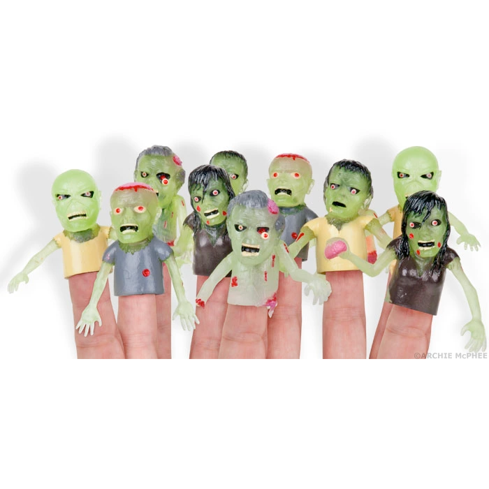 Accoutrements - Archie McPhee Funny Novelties Finger Zombie Puppet - 1 zombie - (buy 1 for each finger!)