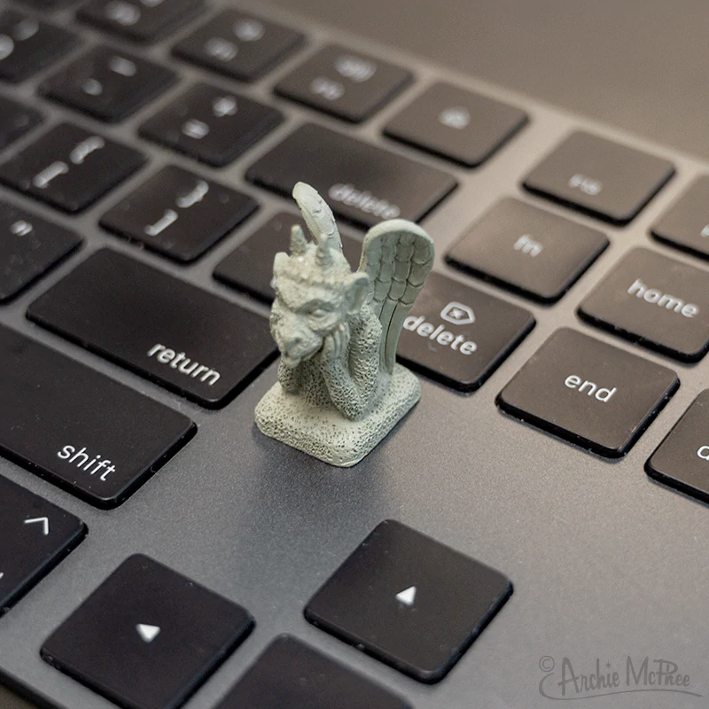 Accoutrements - Archie McPhee Funny Novelties Itty Bitty Gargoyles set of 4