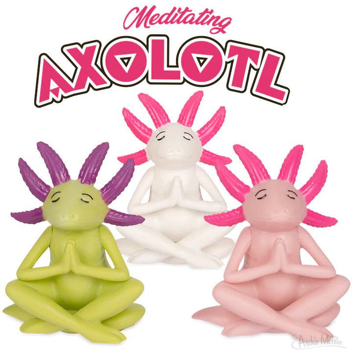 Accoutrements - Archie McPhee Funny Novelties Meditating Axolotl - 1 random color