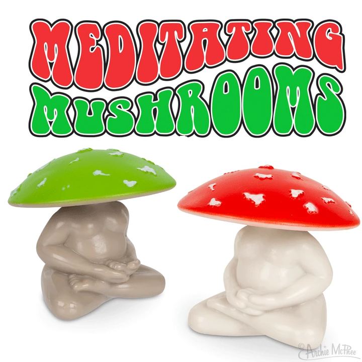 Accoutrements - Archie McPhee Funny Novelties Meditating Mushroom - 1pc