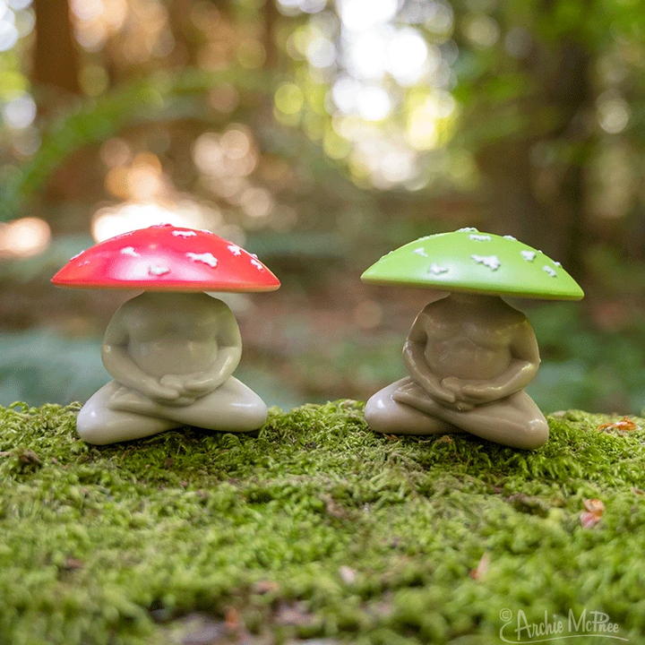Accoutrements - Archie McPhee Funny Novelties Meditating Mushroom - 1pc