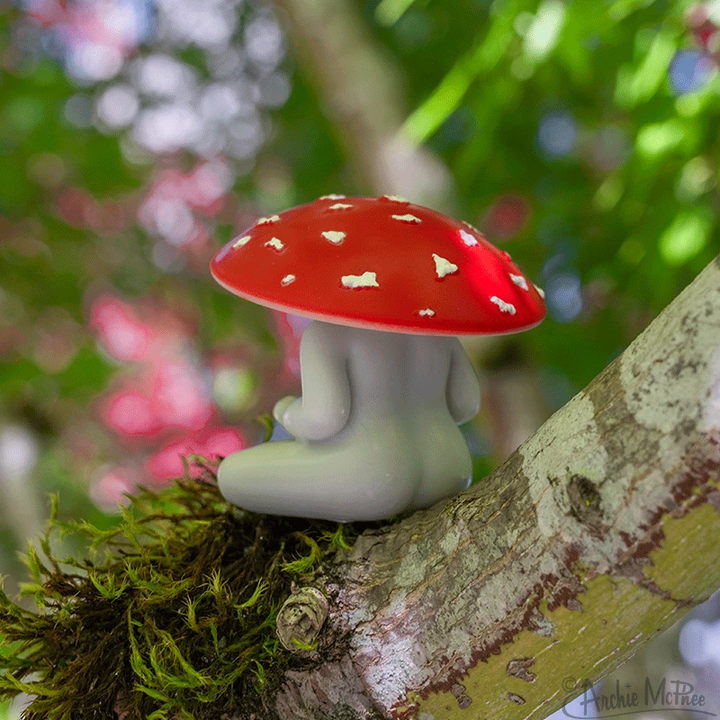 Accoutrements - Archie McPhee Funny Novelties Meditating Mushroom - 1pc