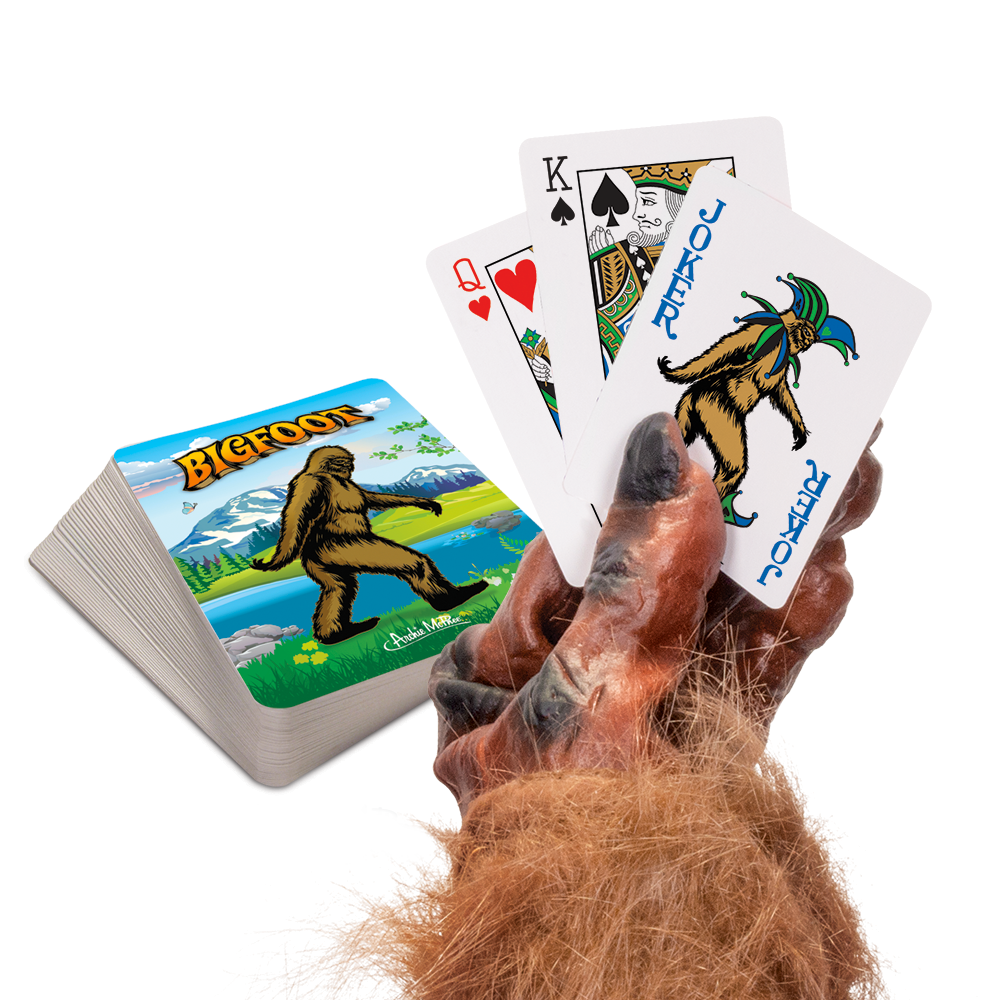 Accoutrements - Archie McPhee GAMES Bigfoot Playing Cards in Tin