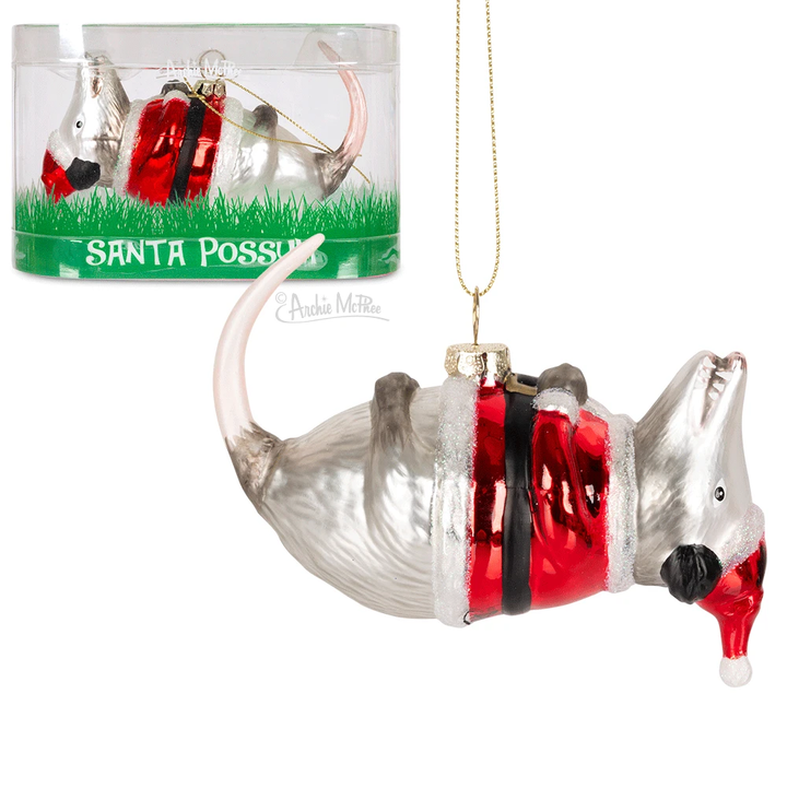 Accoutrements - Archie McPhee Home Decor Santa Possum Ornament