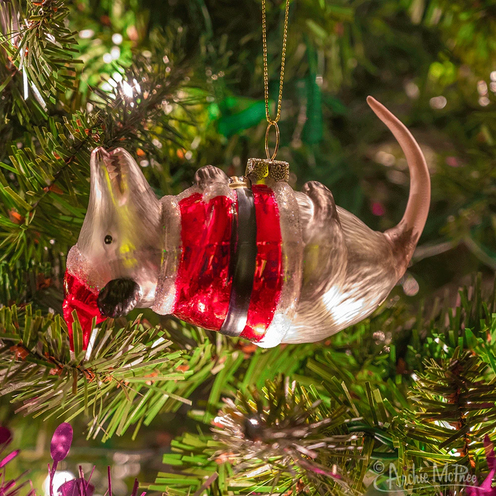 Accoutrements - Archie McPhee Home Decor Santa Possum Ornament