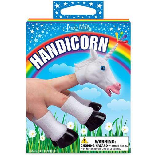 Accoutrements - Archie McPhee IM Funny Stuff Handicorn Unicorn Finger Puppet